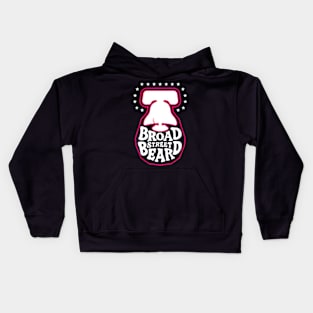 broad street beard Kids Hoodie